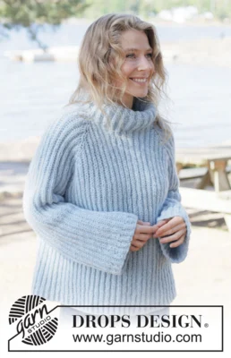 263-17 Sky Ridge Sweater by DROPS Design