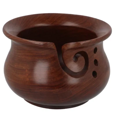 Scheepjes Ciotola per filati, Legno di palissandro, 15x10 cm