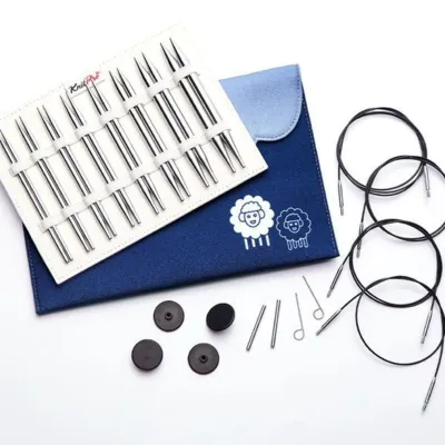 KnitPro Nova Metal Set di Ferri Circolari Componibili Deluxe