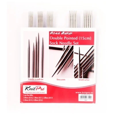 Set di spille da calza in metallo KnitPro NOVA 15 cm (5 taglie 2,00-4,00 mm)