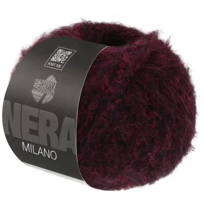 12 Rosso scuro/nero mélange
