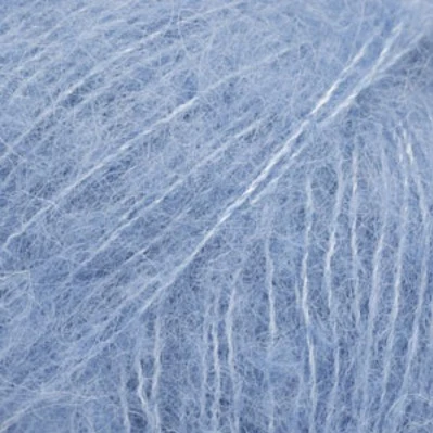 DROPS BRUSHED Alpaca Silk 28 Blu pacifico (Uni colour)