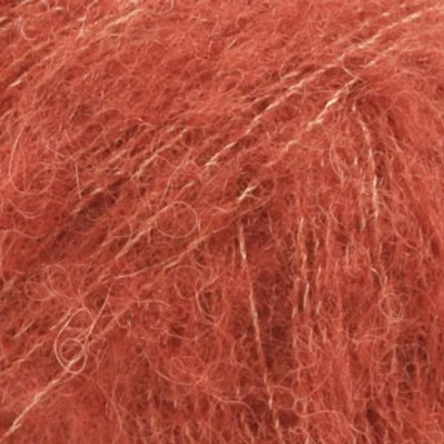 DROPS BRUSHED Alpaca Silk 24 ruggine (Uni colour)