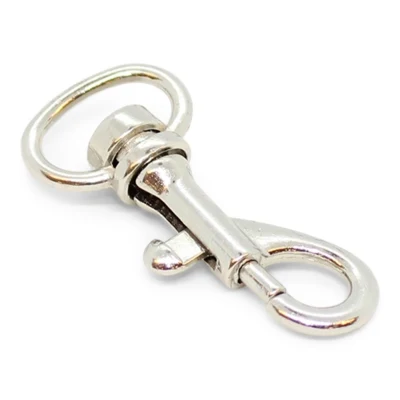 Moschettone 12x38mm argento