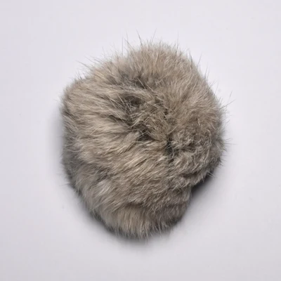 Pompon Pelliccia di Coniglio 10 cm