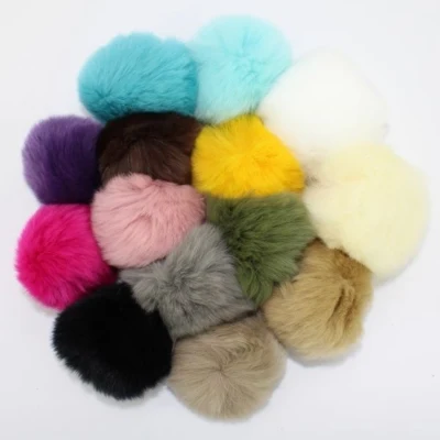 Pompon Pelo di coniglio 6 cm