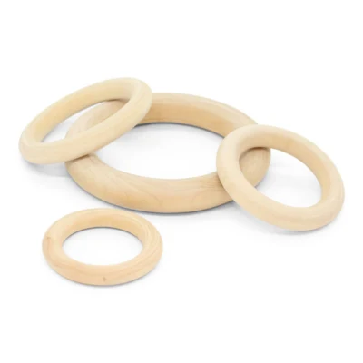 LindeHobby Anello in Legno (5, 6, 7 e 10 cm), 1 pezzo