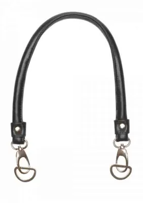 Manici per borse fatti a mano Go Nero, 44 cm (2 pezzi)