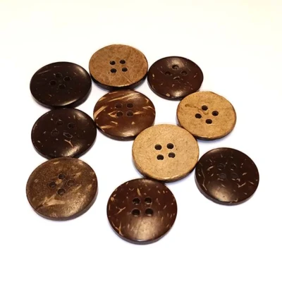 HobbyArts Bottoni in cocco 20 mm, 10 pz