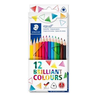 STAEDTLER Ergosoft 157, Matite colorate, 12 pezzi