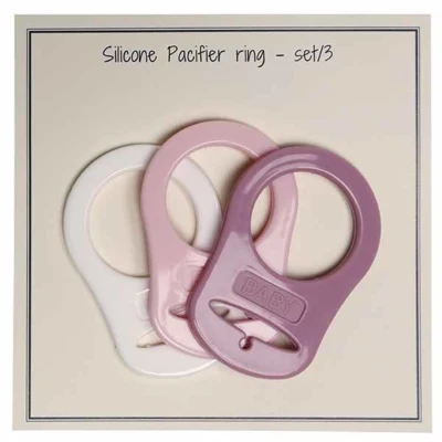 Go Adattatore per catena per ciuccio in silicone fatto a mano 3 pezzi Mix