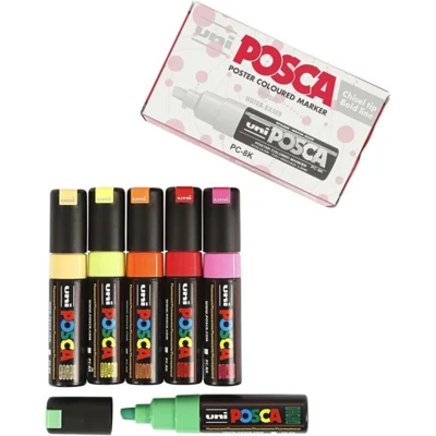 Uni Posca Tusch Largo, 6 pz