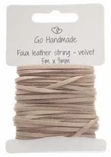Go pizzo scamosciato fatto a mano (5 x 3 mm)