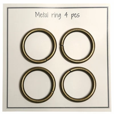 O-ring in metallo fatto a mano, 4 pezzi, 28 mm