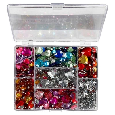 Strass in scatola, 300 pezzi