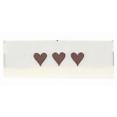 Go Handmade Etichetta Intrecciata, Doppia Faccia, 50 x 11,5 mm, 10 pezzi