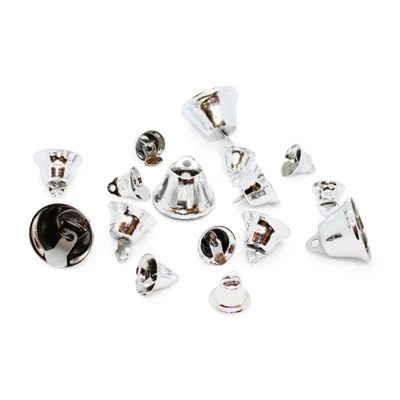 HobbyArts Christmas Bell Silver Mix, 16 pezzi