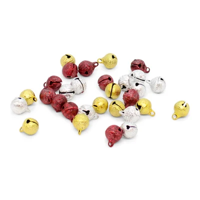 Campane HobbyArts Rosso, argento, oro 10 mm, 30 pz