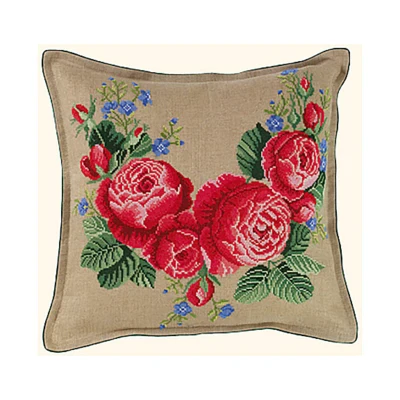 Ricamo Cuscino Rose