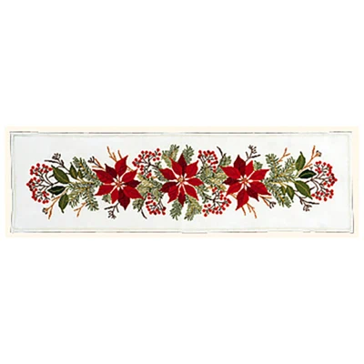Kit ricamo Stelle di Natale e bacche rosse
