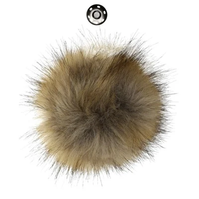 Go Pompon fatto a mano con pulsante, 13 cm