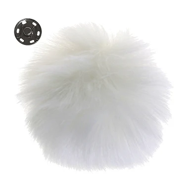 Go Pompon fatto a mano con pulsante, 10 cm