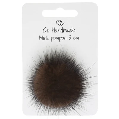 Go Pompon fatto a mano con elastico, 5 cm