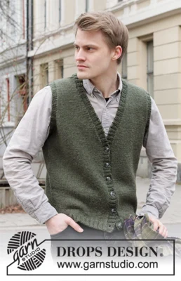 219-3 Gilet Boston di DROPS Design