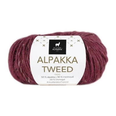 Du Store Alpakka Tweed 116 Rosso intenso