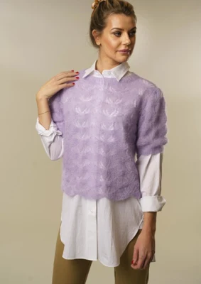 1829 Camicetta con motivo a buchi