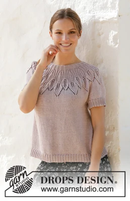 213-22 Top con ciondoli lavanda di DROPS Design