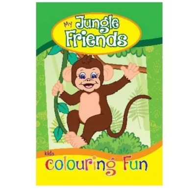 Libro da colorare A4 I miei amici della giungla, 16 pagine
