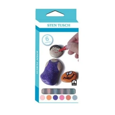 Sten Tusch, 6 pz. Colori misti