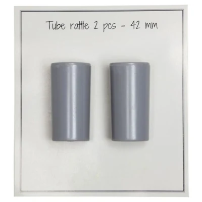 Go Handmade Rasleboks Tubo grigio 42 mm, 2 pezzi