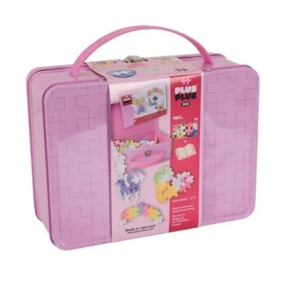 Plus-Plus LARGE in Valigia di Metallo, Mix Pastello, 70 pz.