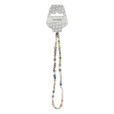 Perle d&#39;acqua dolce su filo 5-6 mm, colori misti