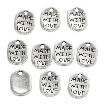 Ciondolo gioiello "Made With Love", 10 pz.