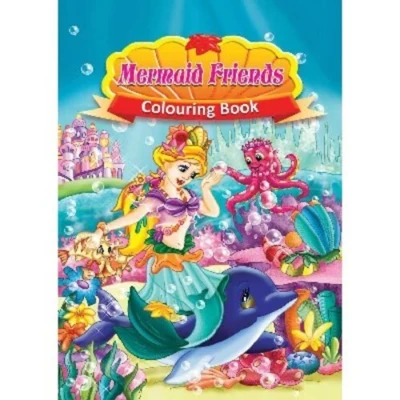 Libro da colorare A4 Mermaid Friends, 16 pagine