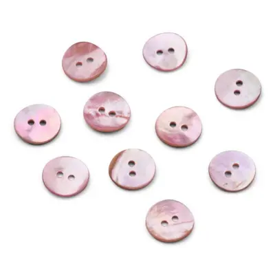 HobbyArts Pulsanti in madreperla, Blush, 15 mm, 10 pezzi