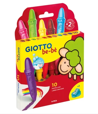 Giotto be-bé pastelli a cera 10 pezzi.