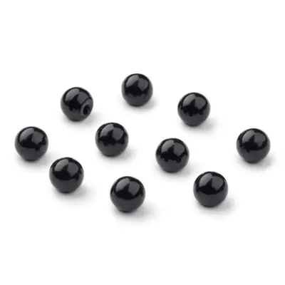 HobbyArts Bottoni in Perle, Nero, 12 mm, 10 pezzi