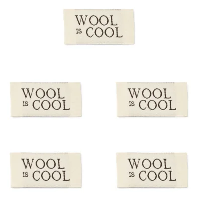 LindeHobby Wool Is Cool Etichette (4 cm x 2 cm)
