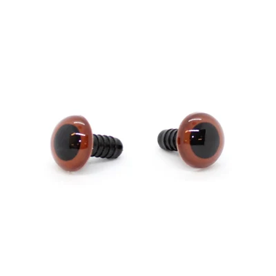 Occhielli di sicurezza con anello di bloccaggio, Marrone/Nero (2 pz)
