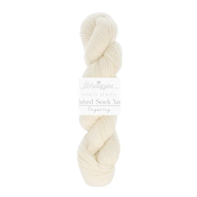 Scheepjes Nakid Series Undyed Sock Yarn 100g