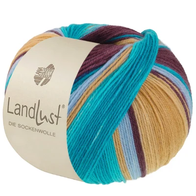134 Azzurro chiaro/Giallo sabbia/Turchese/Petrolio/Mora