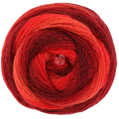 446 Rosso scuro/Rosso/Nero/Rosso chiaro/Arancio-rosso/Bacca