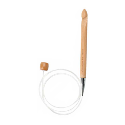 ChiaoGoo Uncinetto Tunisino Patina Bambù, Flessibile (60 e 80 cm)
