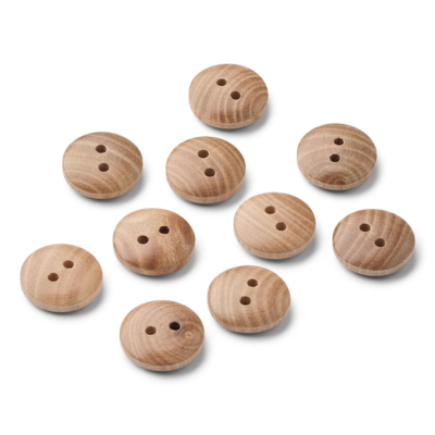LindeHobby Bottoni in Legno 15 mm, 10 pezzi