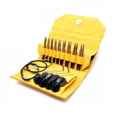 LYKKE Set di Ferri Circolari Componibili Umber, Giallo, 9 cm