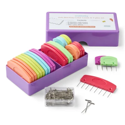 LindeHobby Pettini da Blocking con 100 Spilli a T, Colore